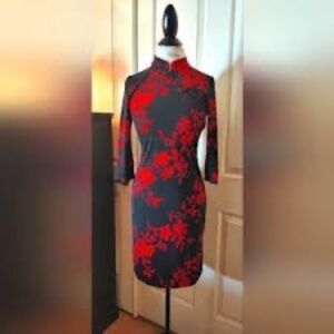 Jodi Kristopher Vintage Cheongsam Dress - Medium